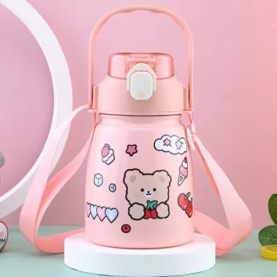 Термос «Little friends», pink (900 ml)