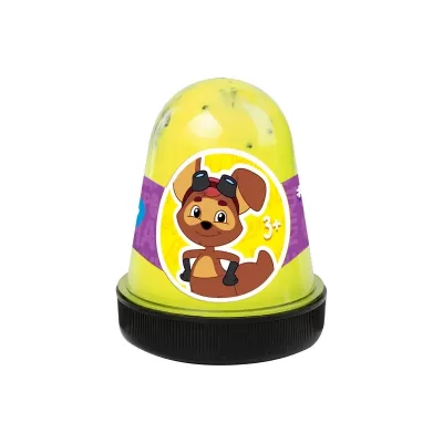 Игрушка «Slime» - слайм с товарным знаком SLIME, Простоквашино желтный капсула 130 г