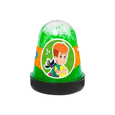 Игрушка «Slime» - слайм с товарным знаком SLIME, Простоквашино зеленый капсула 130 г