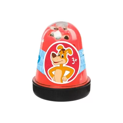 Игрушка «Slime» - слайм с товарным знаком SLIME, Простоквашино красный капсула 130 г