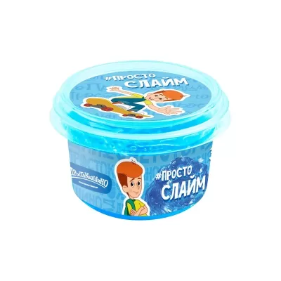 Игрушка «Slime» - слайм с товарным знаком SLIME, Простоквашино синий 100 г