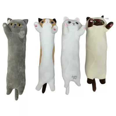 Мягкая игрушка Кошка подушка мягконабивная МИКС 70см