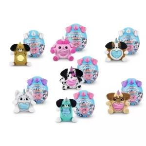 Сюрприз бокс Zuru Rainbocorns Puppycorn Rescue Magic Peel & Reveal Hearts Щенки-единороги синий, ZR0