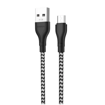 Кабель USB/Micro Borofone BX39 (1м), нейлон, серый