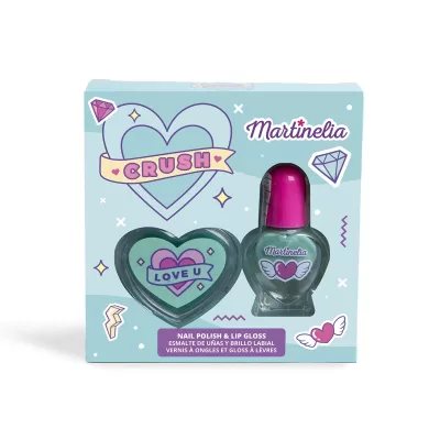 Martinelia, Crush, Мини набор зеленый. Лак для ногтей, бальзам для губ 82500g