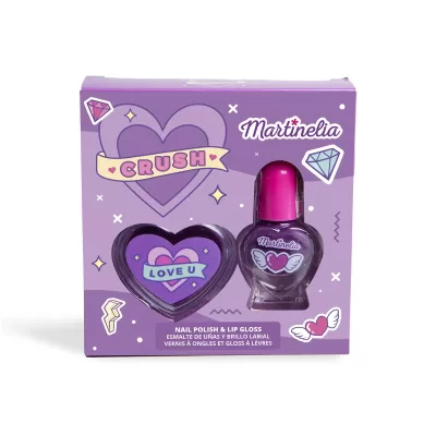 Martinelia, Crush, Мини набор фиолетовый. Лак для ногтей, бальзам для губ 82500vi