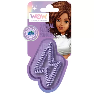 WOW Ароматизированная резинка для волос фиолетовая WOW00091p