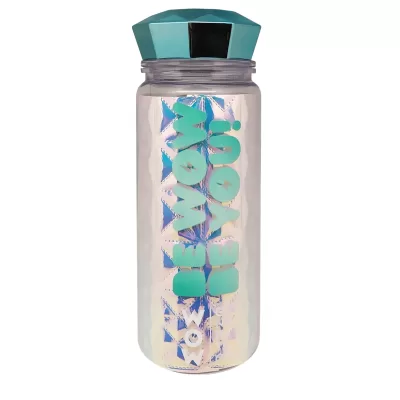 WOW Блестящая бутылка для воды, зеленая,500 мл WOW00067g