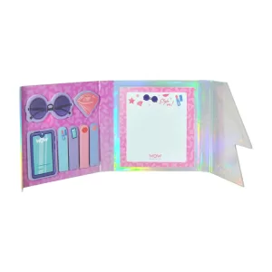 WOW Блокнот с набором стикеров розовый WOW00074