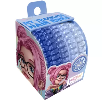 WOW Набор из 5ти резинок для волос голубой WOW00092b