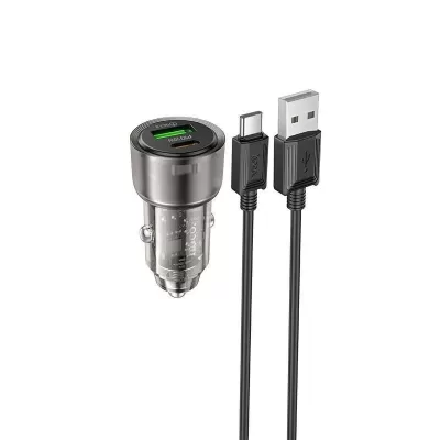 АЗУ Hoco Z52 1USB,1Type-C, с кабелем Type-C 38W, Black