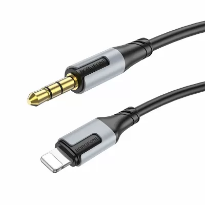 Аудио кабель Borofone BL19 Lightning -AUX 3.5mm, Черный