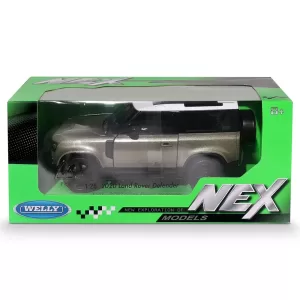 Машинка WELLY 1:24 Land Rover Defender 2020, зеленый