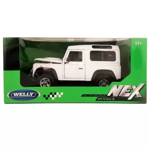 Машинка WELLY 1:24 Land Rover Defender I, белый