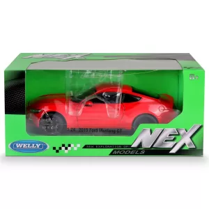 Машинка WELLY 1:24 Ford Mustang GT 2015, красный