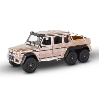 Машинка WELLY 1:24 Mercedeces-Benz G63 AMG 6X6, золотой