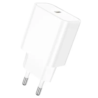 СЗУ Borofone BA71A 1USB-C 3.0A PD 20W+QC3.0 быстрая зарядка, белый