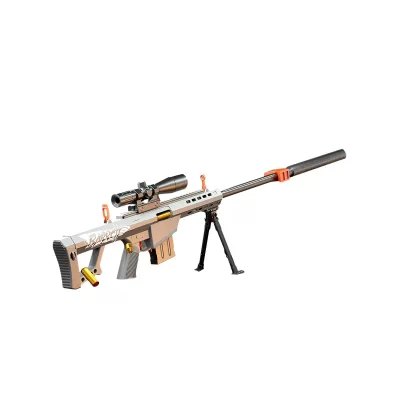 Снайперская винтовка Barrett с мягкими пулями 100см серая