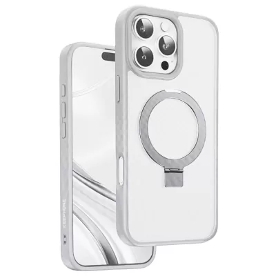 Чехол для iPhone 16 Pro Max Keephone Magico Stand Case MC0103 (Titanium)