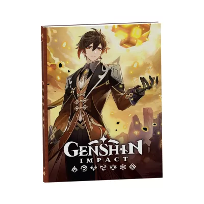 Genshin Impact на каждый день с наклейками (коричневый)