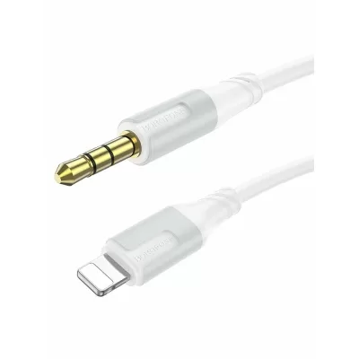 Аудио кабель Borofone BL19 Lightning -AUX 3.5mm, Белый