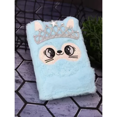 Блокнот плюшевый «Princess cat», mix, 21х14,5 см,
