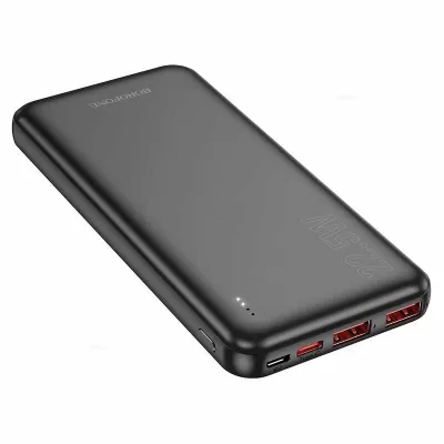 Внешний АКБ Borofone 10000mAh BJ38, 2xUSB+Type-C QC3.0 3A, PD 20W, черный
