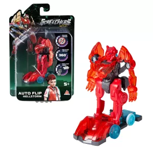 Дикие Скричеры. Машинка-трансформер Автофлип Хэллшторм S5. ТМ Screechers Wild