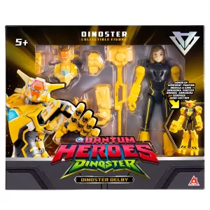 Диностер. Большая фигурка героя Делби в дино-костюме 20 см. Dinoster