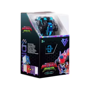 Диностер. Динокуб трансформер Раптор-бот черный. Dinoster