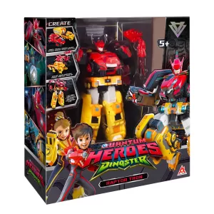 Диностер. Мега-трансформер 4-в-1 Раптор Трон 3 режима игры. Dinoster
