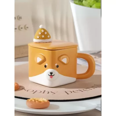 Кружка «Cubic animal, corgi», orange (350 ml)