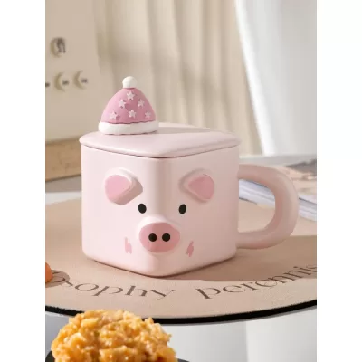 Кружка «Cubic animal, pig», pink (350 ml)