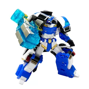 Метал Кард Бот. Блю Коп трансформер 17 см, S1. METALCARDBOT