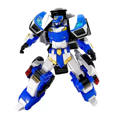 Метал Кард Бот. Блю Коп трансформер 17 см, S1. METALCARDBOT