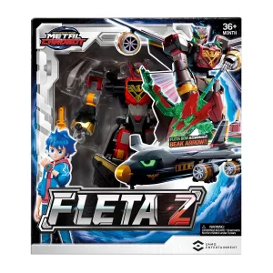 Метал Кард Бот. Флита Зет трансформер 24 см, S1. METALCARDBOT