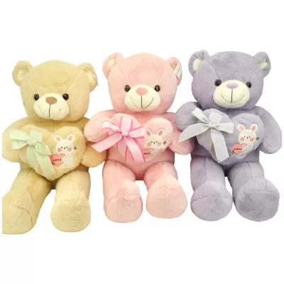 Мягкая игрушка Мишка мягконабивной с сердцем 55см ХХА200