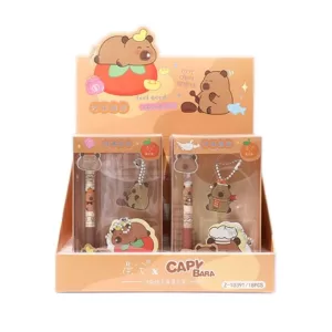 Набор ручка + 2 брелока "Cute capybara", mix