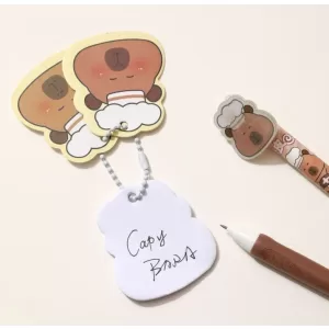 Набор ручка + 2 брелока "Cute capybara", mix