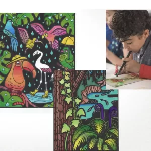 Набор фломастеров-хамелеонов «Blendy pens» (10 шт.) c раскрасками, трафаретами и аэрографо