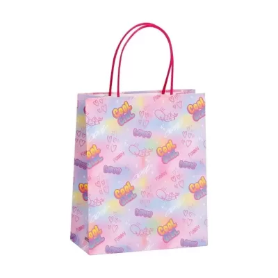 Пакет подарочный крафтовый «Cool gerl», heart (21*25,5*10)