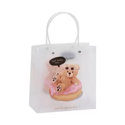 Пакет подарочный прозрачный «Bear», sweet moments (22*21,5*10)
