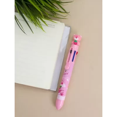 Разноцветная ручка 8 в 1 "Hello, Mr. Bear", pink