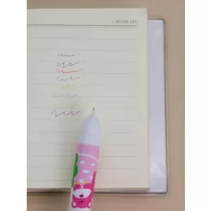 Разноцветная ручка 8 в 1 "Hello, Mr. Bear", fuchsia