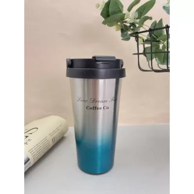 Термокружка "Beautiful", blue (500 ml)