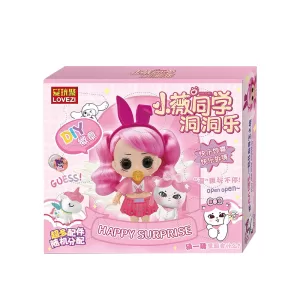 Игрушка сюрприз Lovezi кукла сюрприз в розовой коробке
