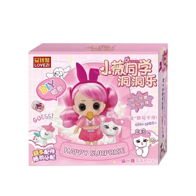 Игрушка сюрприз Lovezi кукла сюрприз в розовой коробке