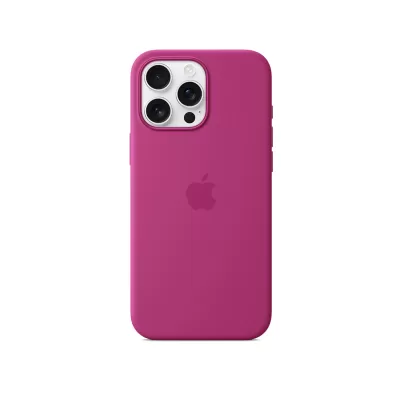 Чехол iP 16 Pro Max App Silicone Case A With MagSafe (Fukhsia)