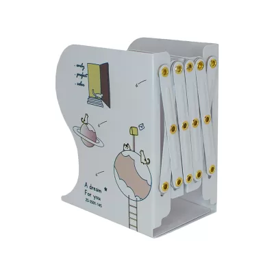 Подставка для книг металлическая Котики белая