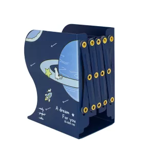 Подставка для книг металлическая Котики синяя